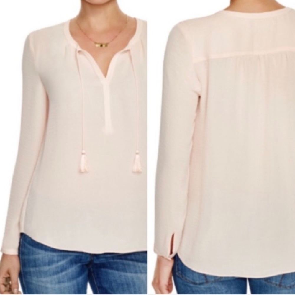 Scotch & Soda Pink Blouse with Tassels